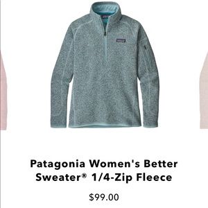 Patagonia Blue 1/4-Zip Fleece
